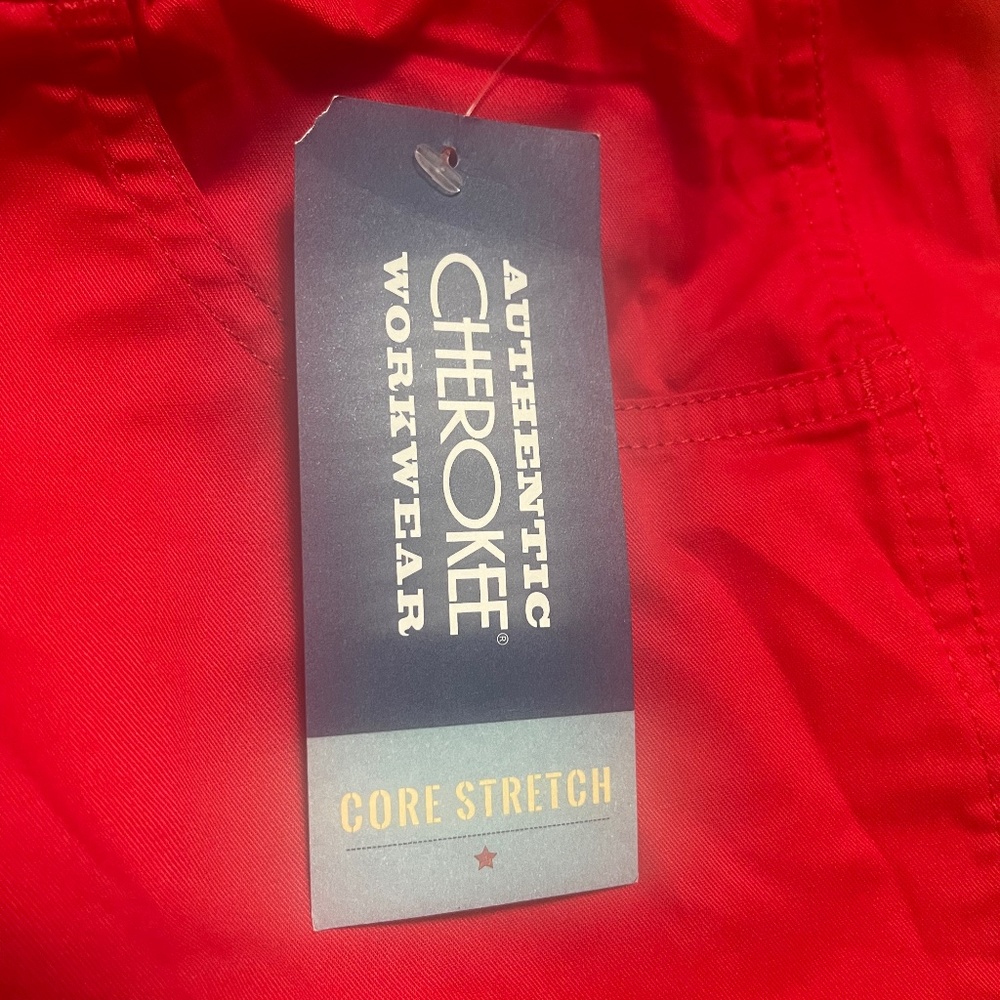 Red scrub pants